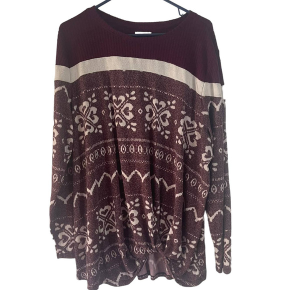 Maurices Women's Plus Size XXL Fair Isle Red Holiday Winter‎ Sweater - Picture 2 of 10